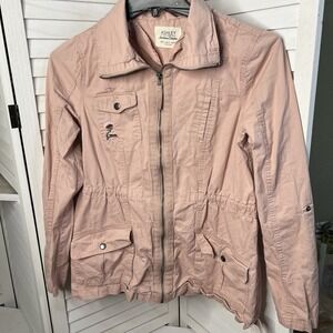 Ashley By 26 International Jacket Women's Pink Utility Downtown Collection Sz Lg